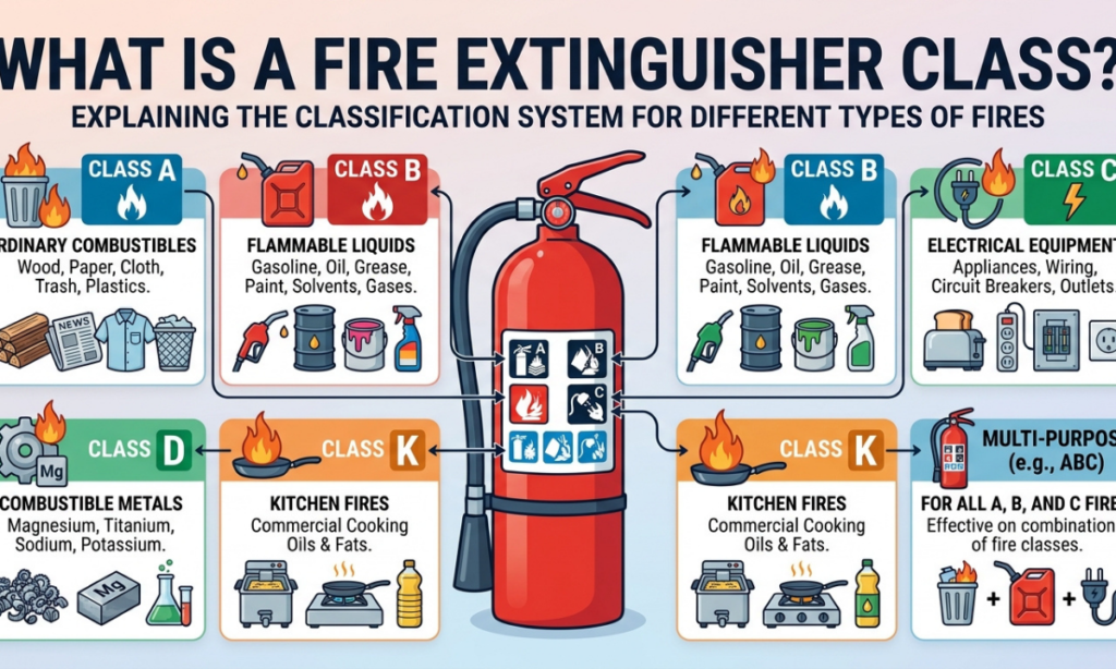 What Is a Fire Extinguisher Class? A Complete Guide for Beginners